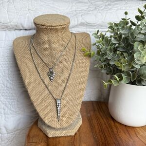 7. Chloe & Isabel Stargaze Pendant Necklace Clear Glass Crystal Layered